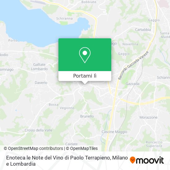 Mappa Enoteca le Note del Vino di Paolo Terrapieno