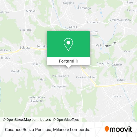 Mappa Casarico Renzo Panificio