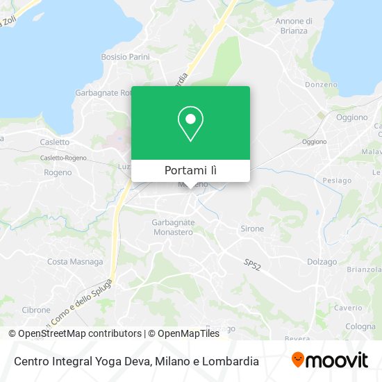 Mappa Centro Integral Yoga Deva