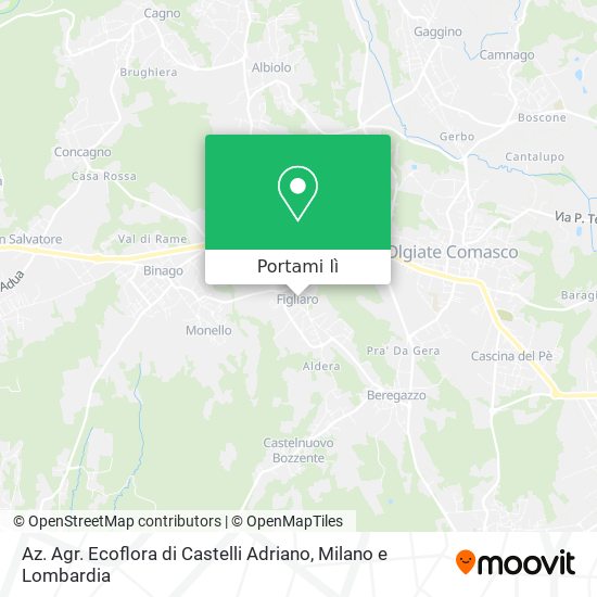 Mappa Az. Agr. Ecoflora di Castelli Adriano