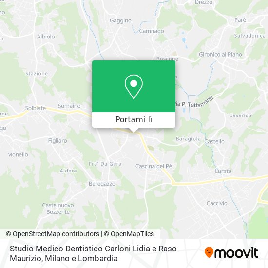 Mappa Studio Medico Dentistico Carloni Lidia e Raso Maurizio