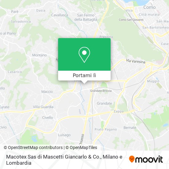 Mappa Macotex Sas di Mascetti Giancarlo & Co.