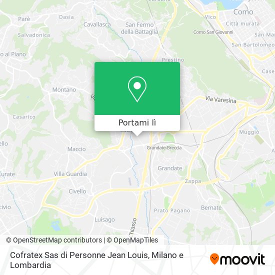 Mappa Cofratex Sas di Personne Jean Louis