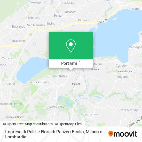 Mappa Impresa di Pulizie Flora di Panzeri Emilio