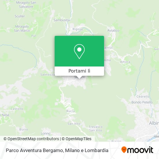 Mappa Parco Avventura Bergamo
