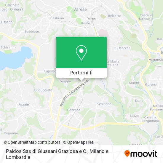 Mappa Paidos Sas di Giussani Graziosa e C.