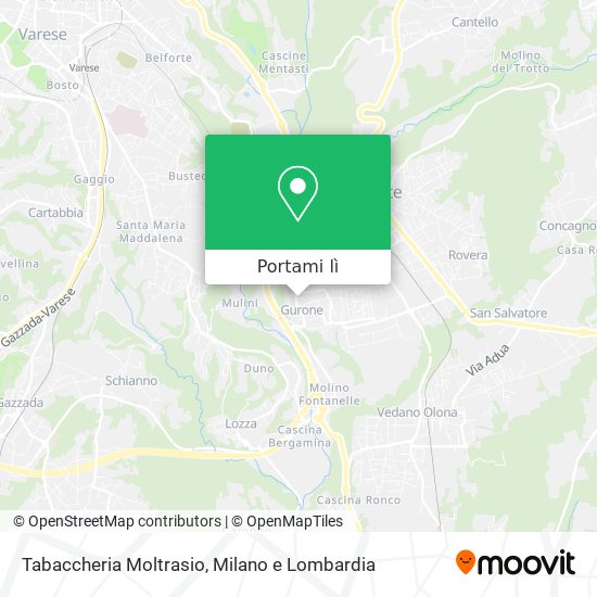 Mappa Tabaccheria Moltrasio