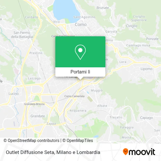 Mappa Outlet Diffusione Seta