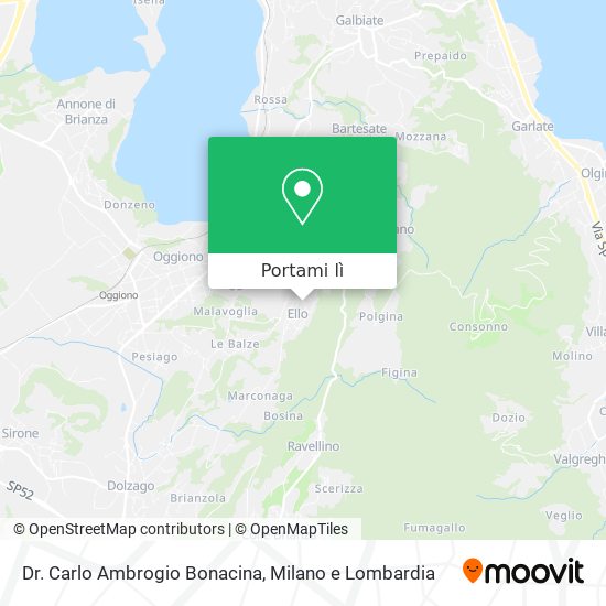 Mappa Dr. Carlo Ambrogio Bonacina