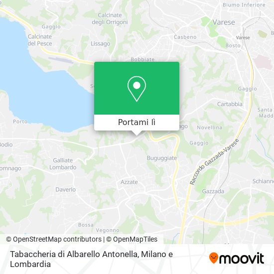 Mappa Tabaccheria di Albarello Antonella