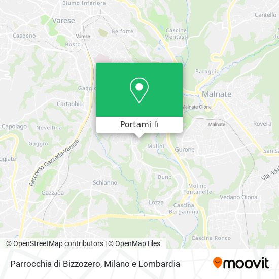 Mappa Parrocchia di Bizzozero