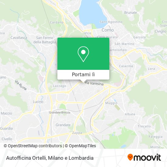 Mappa Autofficina Ortelli