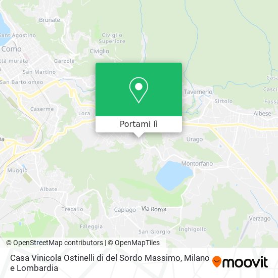 Mappa Casa Vinicola Ostinelli di del Sordo Massimo