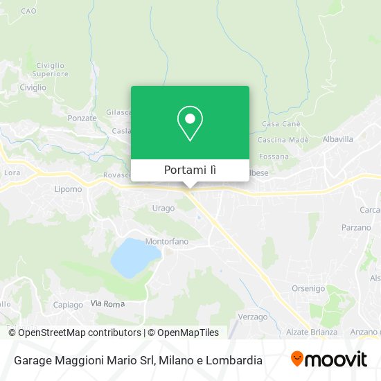 Mappa Garage Maggioni Mario Srl