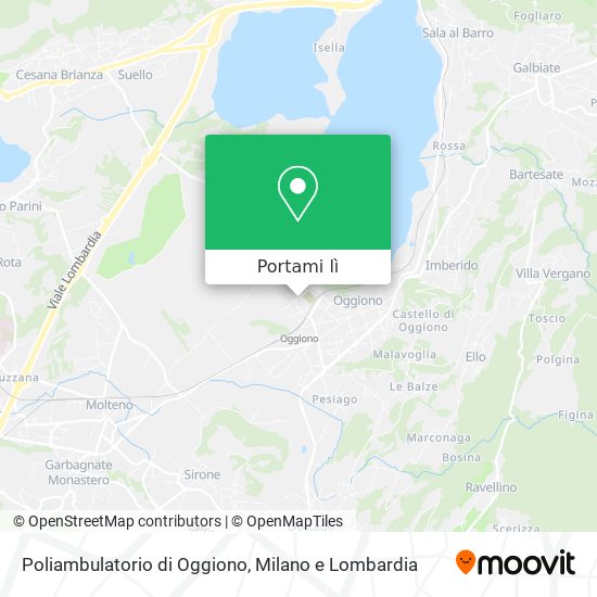 Mappa Poliambulatorio di Oggiono