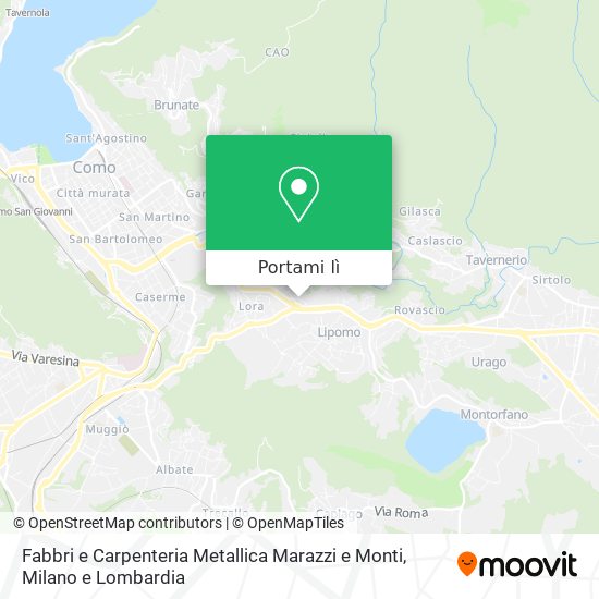 Mappa Fabbri e Carpenteria Metallica Marazzi e Monti