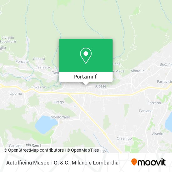 Mappa Autofficina Masperi G. & C.