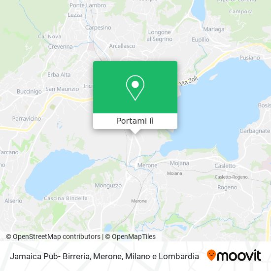 Mappa Jamaica Pub- Birreria, Merone