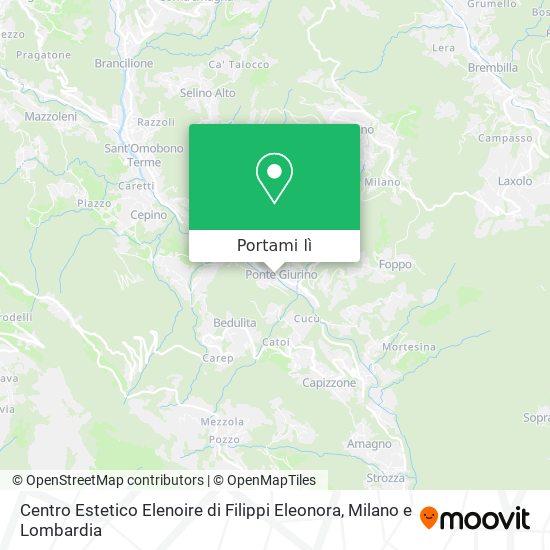 Mappa Centro Estetico Elenoire di Filippi Eleonora