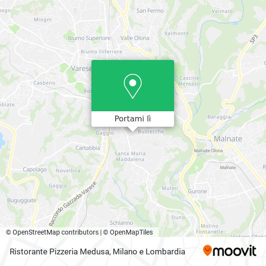 Mappa Ristorante Pizzeria Medusa