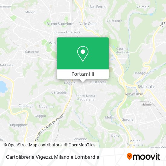 Mappa Cartolibreria Vigezzi