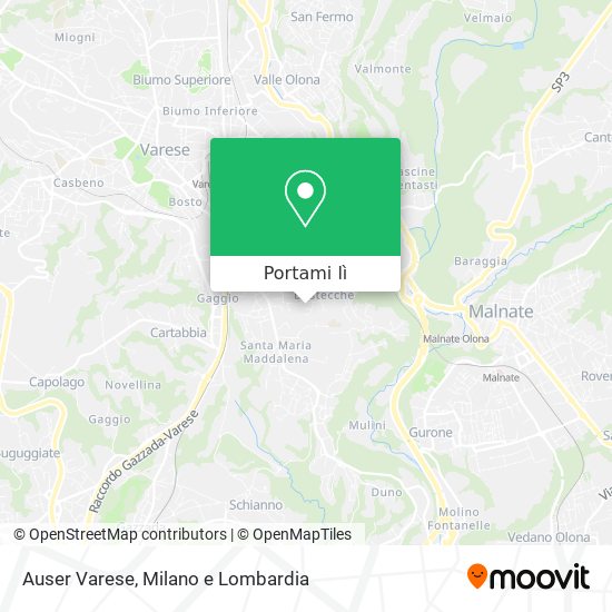 Mappa Auser Varese
