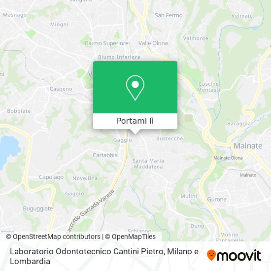 Mappa Laboratorio Odontotecnico Cantini Pietro