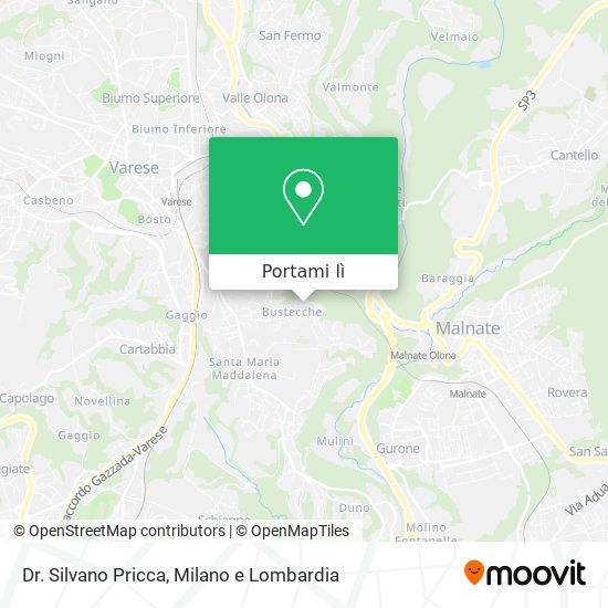Mappa Dr. Silvano Pricca