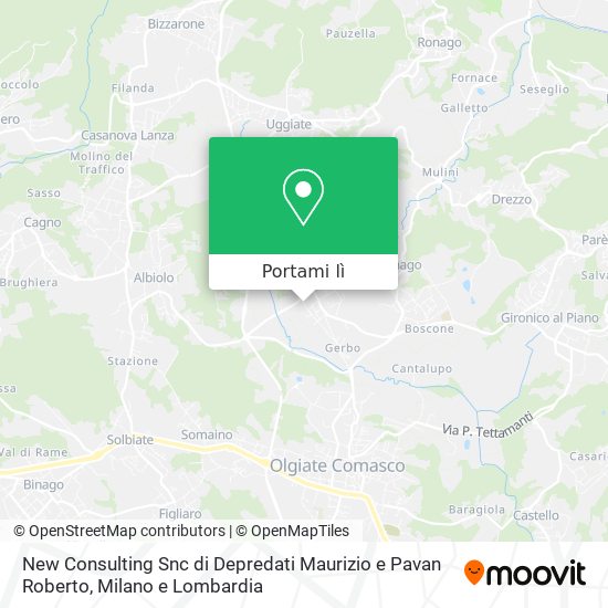 Mappa New Consulting Snc di Depredati Maurizio e Pavan Roberto