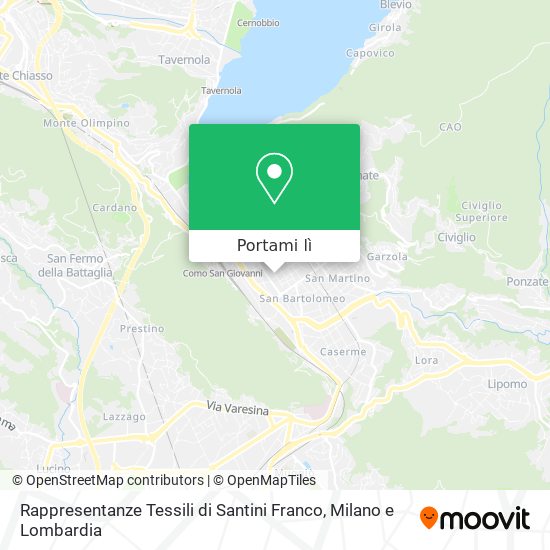 Mappa Rappresentanze Tessili di Santini Franco