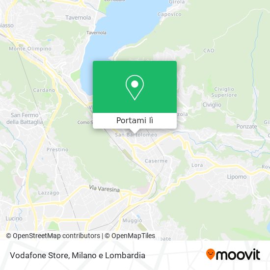 Mappa Vodafone Store