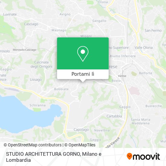 Mappa STUDIO ARCHITETTURA GORNO