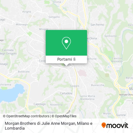 Mappa Morgan Brothers di Julie Anne Morgan