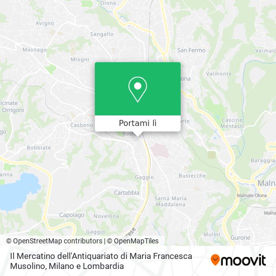 Mappa Il Mercatino dell'Antiquariato di Maria Francesca Musolino