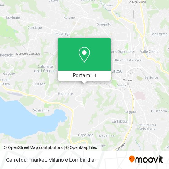 Mappa Carrefour market