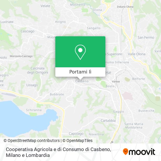 Mappa Cooperativa Agricola e di Consumo di Casbeno