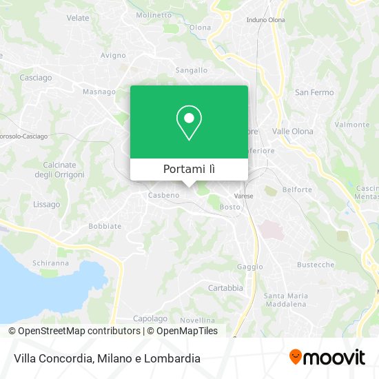 Mappa Villa Concordia