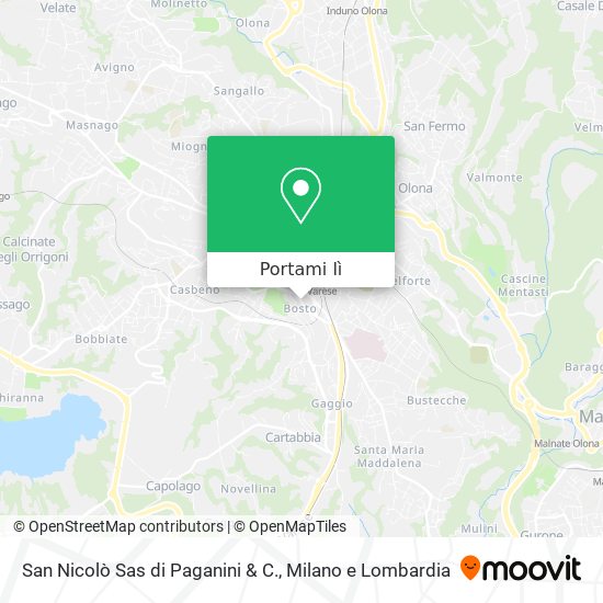Mappa San Nicolò Sas di Paganini & C.