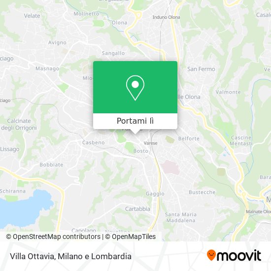 Mappa Villa Ottavia