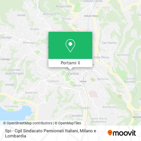 Mappa Spi - Cgil Sindacato Pensionati Italiani
