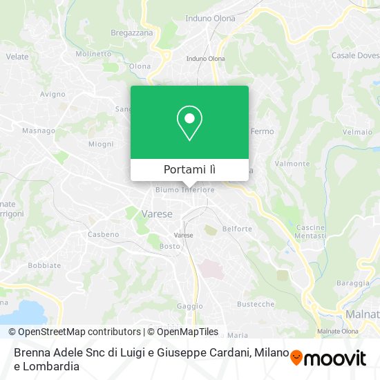 Mappa Brenna Adele Snc di Luigi e Giuseppe Cardani