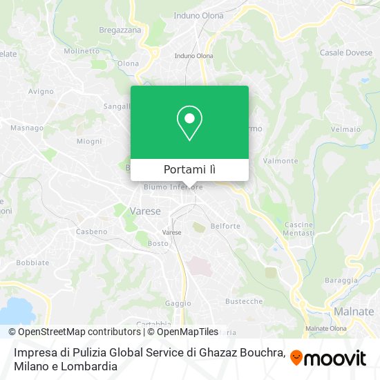 Mappa Impresa di Pulizia Global Service di Ghazaz Bouchra