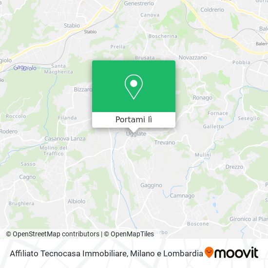 Mappa Affiliato Tecnocasa Immobiliare