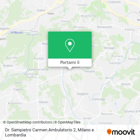 Mappa Dr. Sampietro Carmen Ambulatorio 2