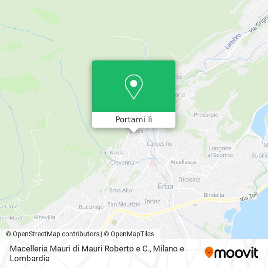 Mappa Macelleria Mauri di Mauri Roberto e C.