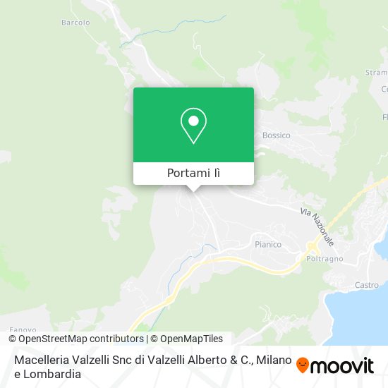 Mappa Macelleria Valzelli Snc di Valzelli Alberto & C.