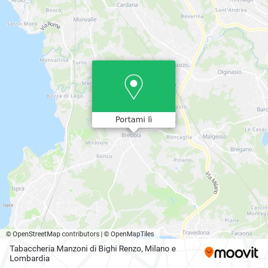 Mappa Tabaccheria Manzoni di Bighi Renzo