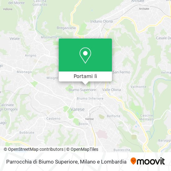 Mappa Parrocchia di Biumo Superiore