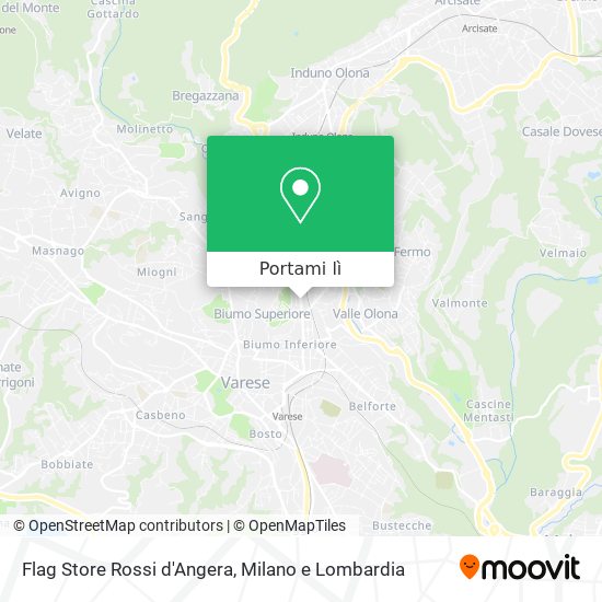 Mappa Flag Store Rossi d'Angera