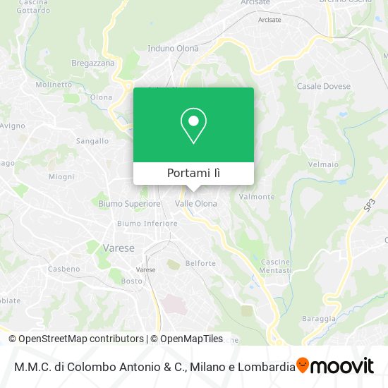 Mappa M.M.C. di Colombo Antonio & C.
